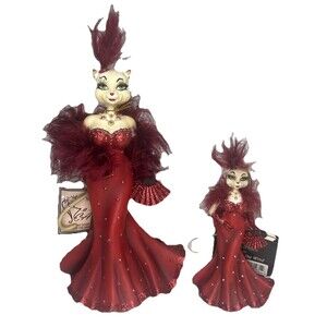 Alley Cats Margaret Le Van Kitty O’Hara Figurine & Ornament Rare Retired Set Of2